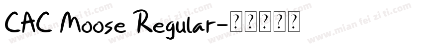 CAC Moose Regular字体转换